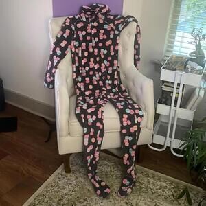 Jenni intimates gray macaron desert tall are you Footy one piece pajama